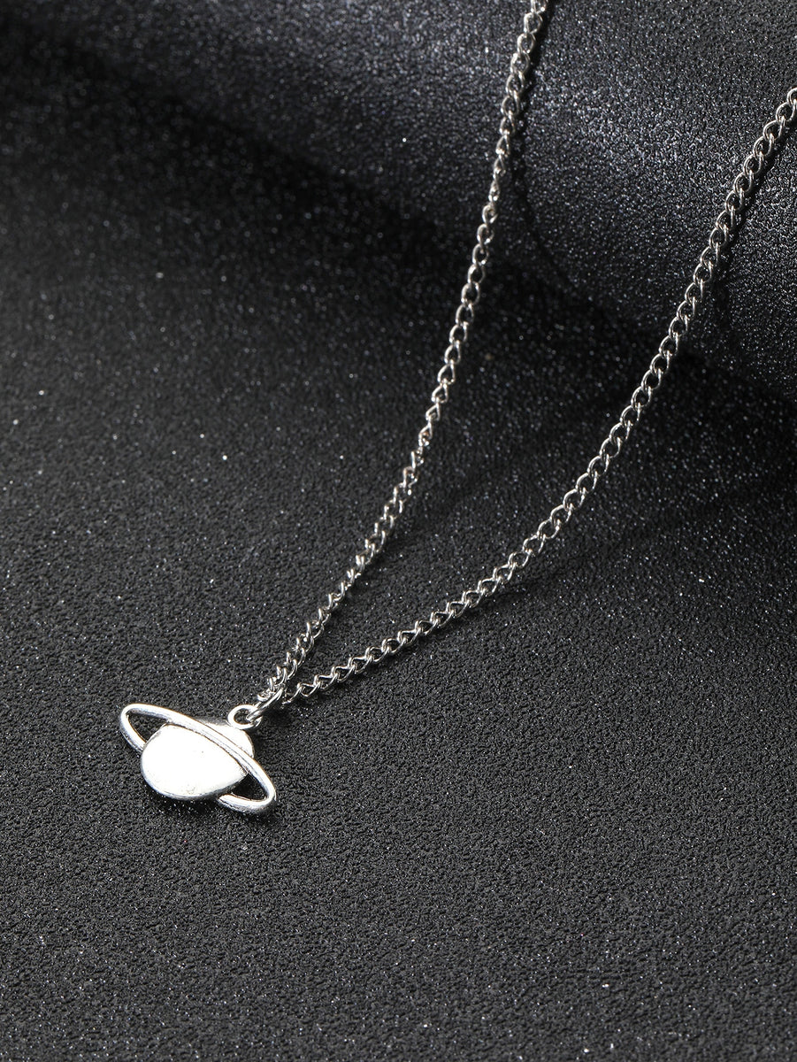 ネックレス・ペンダント SSIL EVERYDAY PLANET PENDANT NECKLACE Amazon.com: GABWE Saturn Necklace Planet Necklace Crystal