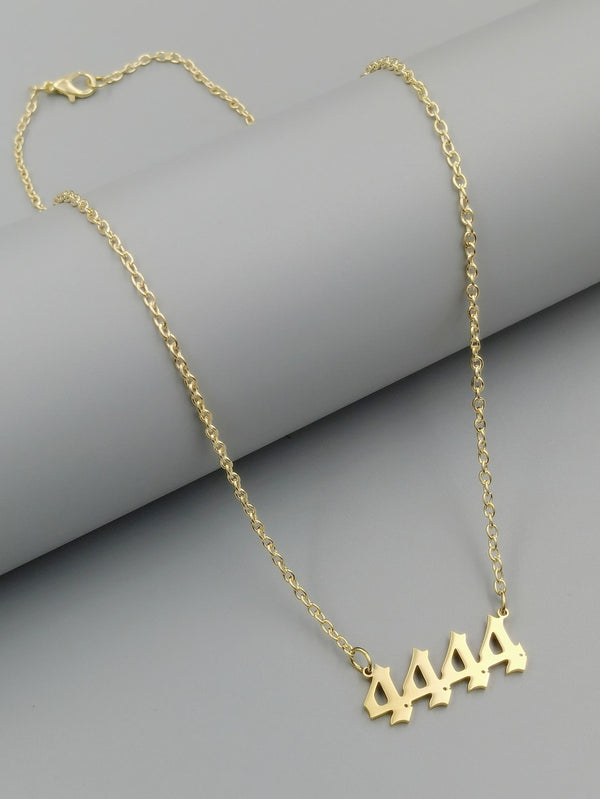 Number Charm Necklace