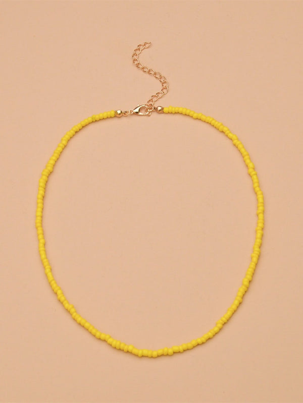 Minimalist Beaded Necklace