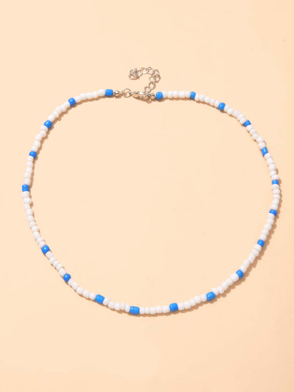 Two Tone Beaded Necklace