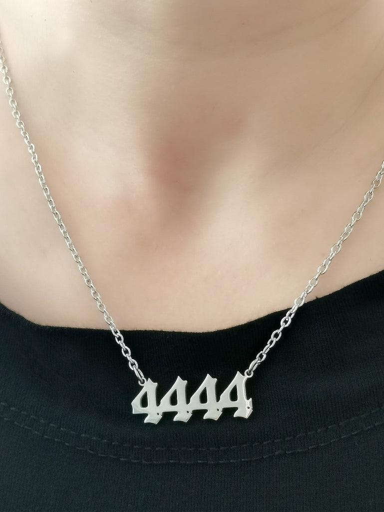 Number Decor Necklace