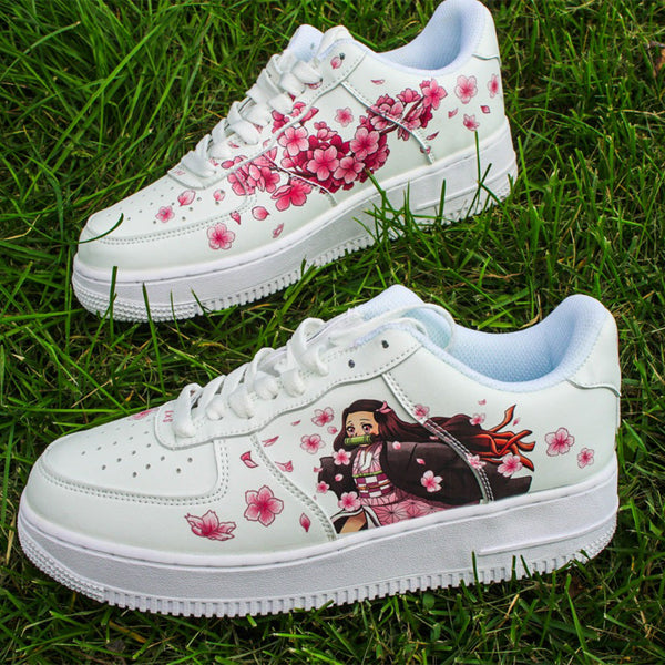 CUSTOM AIR FORCE 1 CUSTOM SHOES SNEAKERS ANIME HANDMADE FOR WOMEN MEN WITHE SHOES