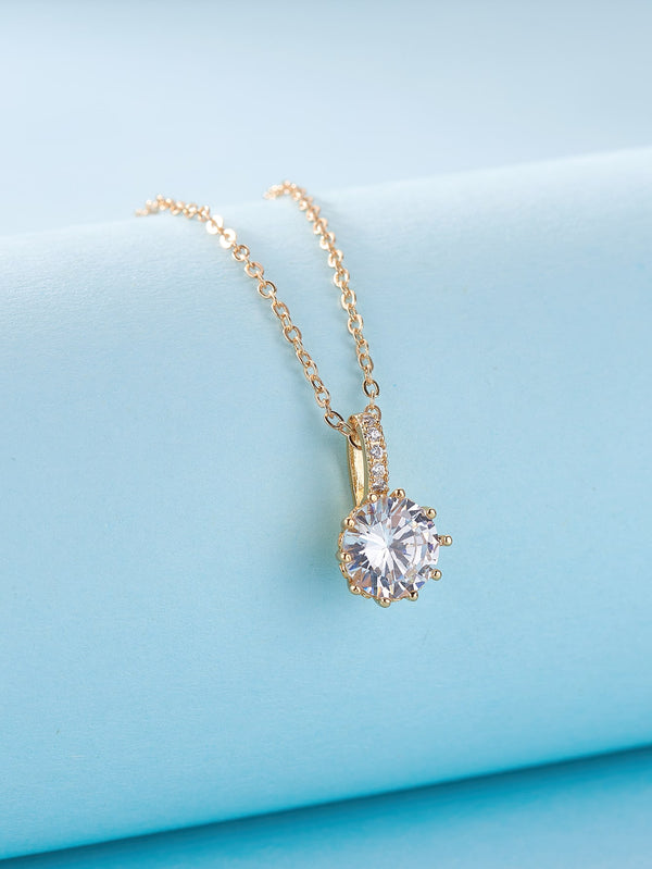 Rhinestone Charm Necklace