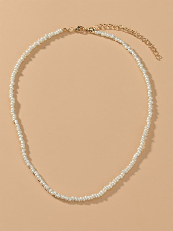 Minimalist Beaded Necklace