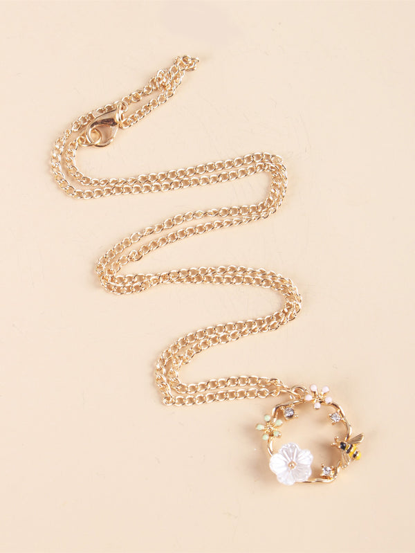 Flower Charm Necklace