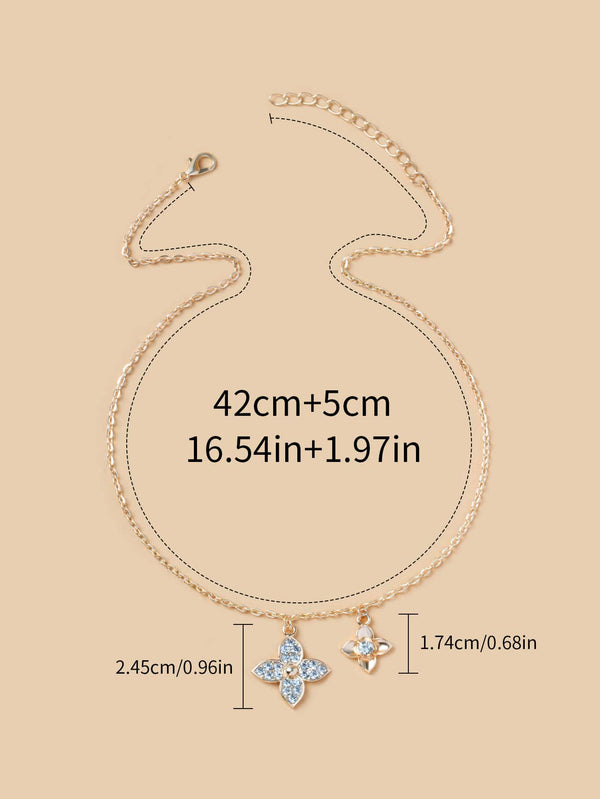 Rhinestone Decor Necklace