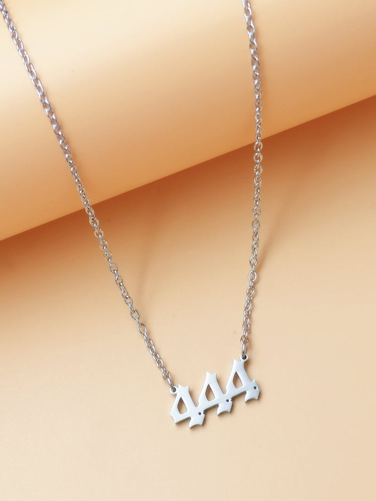 Number Charm Necklace