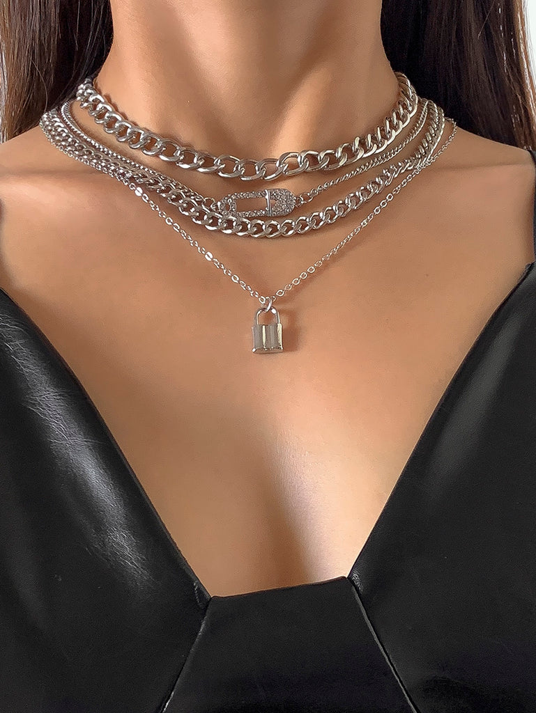4pcs Chain Necklace