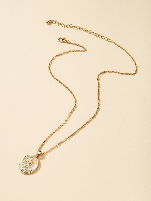 Oval Pendant Necklace