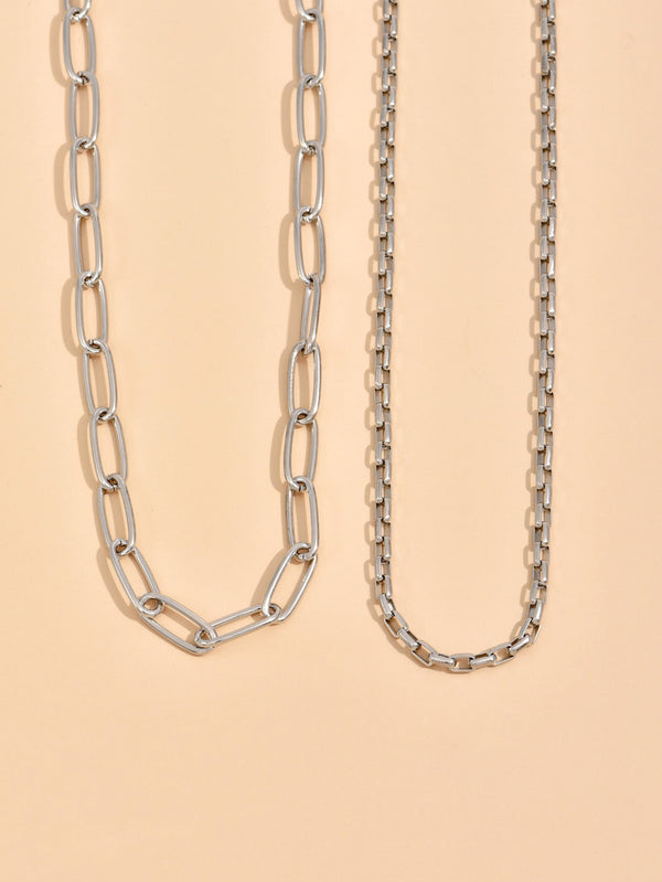 2pcs Minimalist Chain Necklace