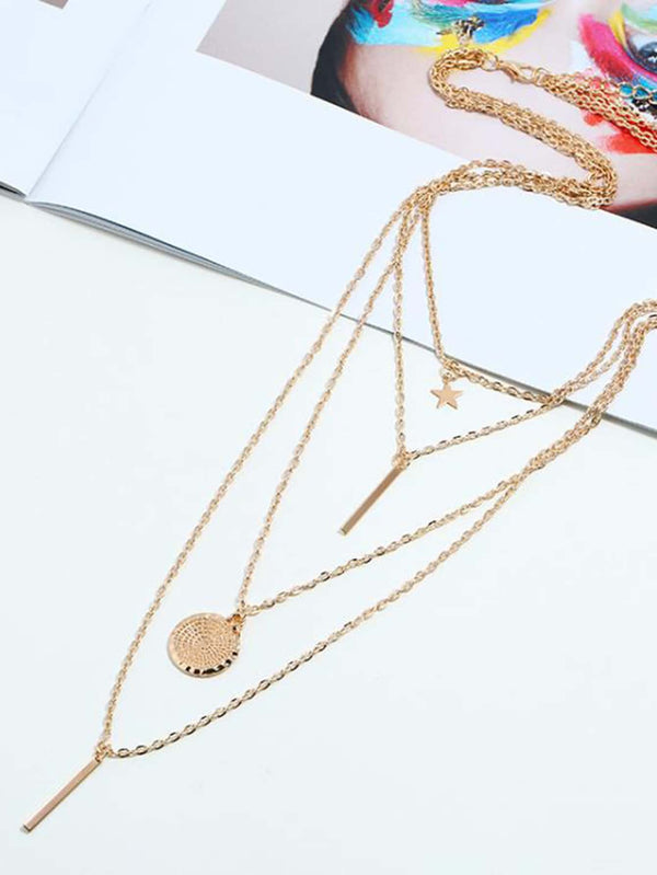 Star Charm Layered Necklace