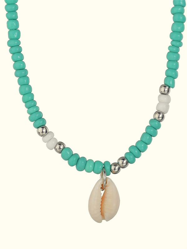 Shell Charm Beaded Necklace