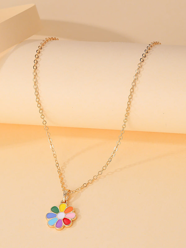 Flower Charm Necklace