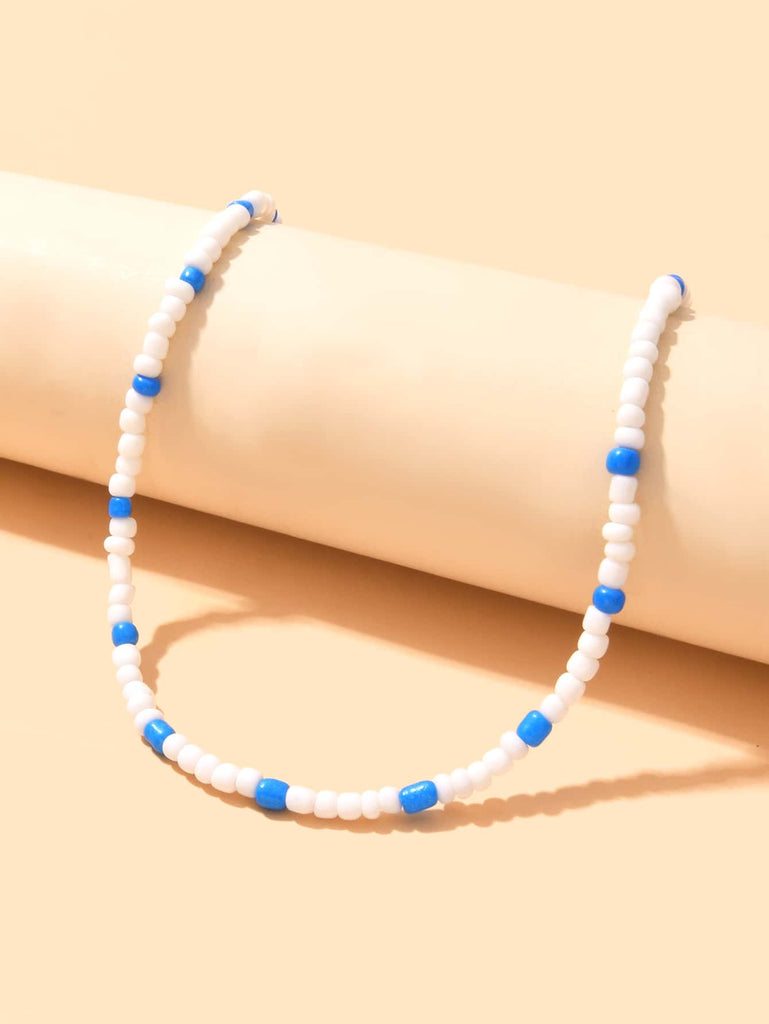Two Tone Beaded Necklace