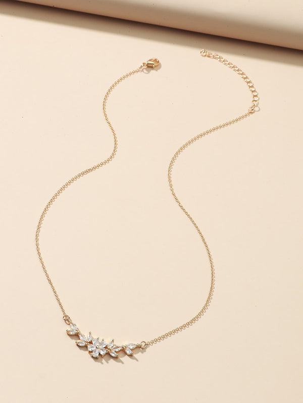 Zircon Decor Necklace