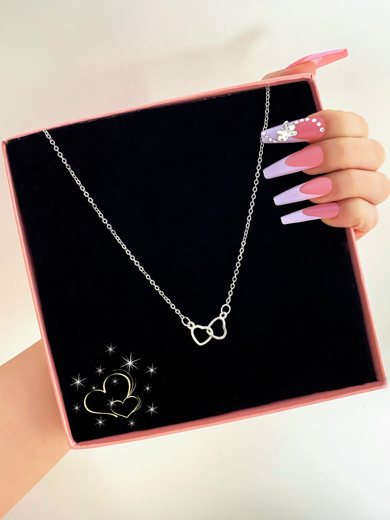 Hollow Out Heart Charm Necklace
