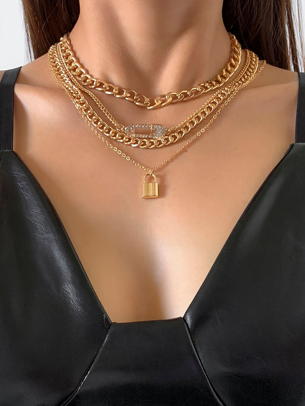 4pcs Chain Necklace
