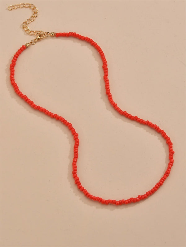 Minimalist Beaded Necklace