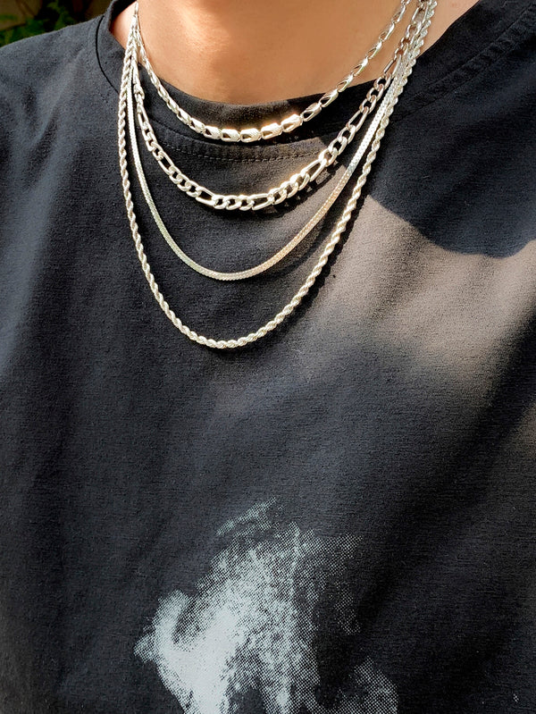 4pcs Men Minimalist Chain Necklace
