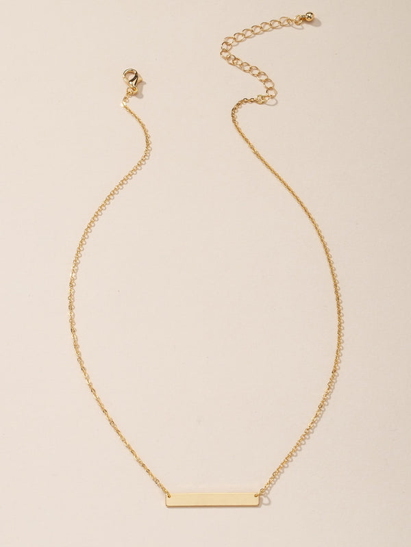 Gold Geometric Charm Necklace