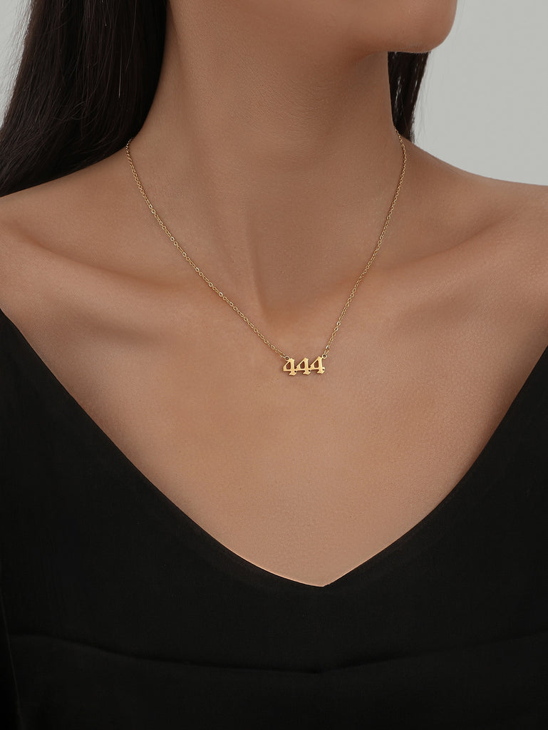 Number Pendant Necklace